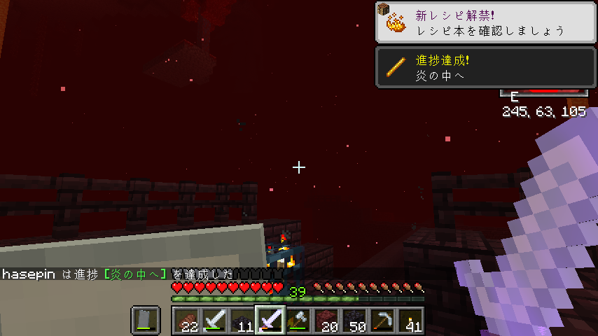 天文と豆腐の世界で生きるマインクラフト ネザー探索とastralに触れる はせピンのマイクラ日記