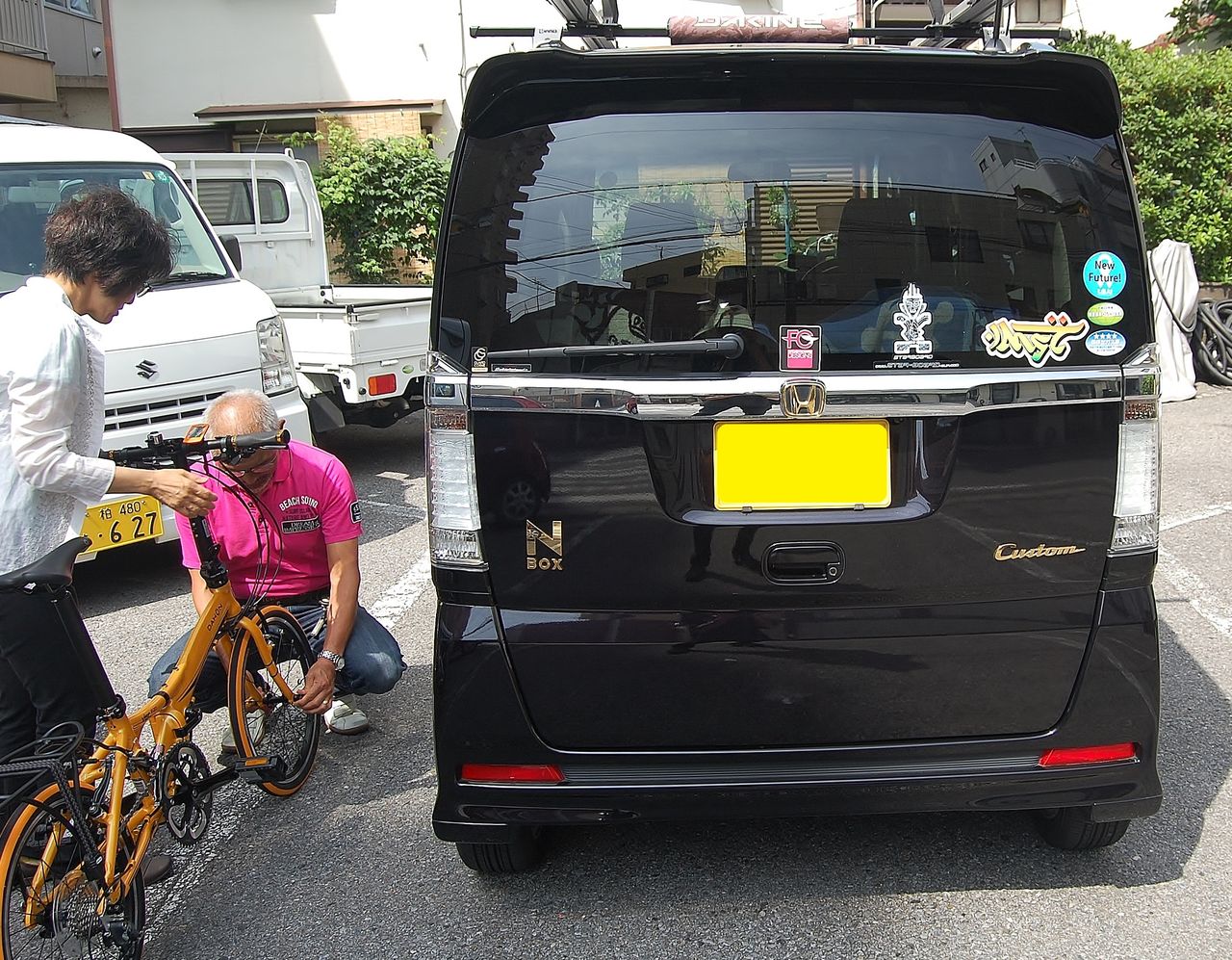 DAHON を積んで出かけよう HONDA N BOX 【橋輪Blog】 : 橋輪