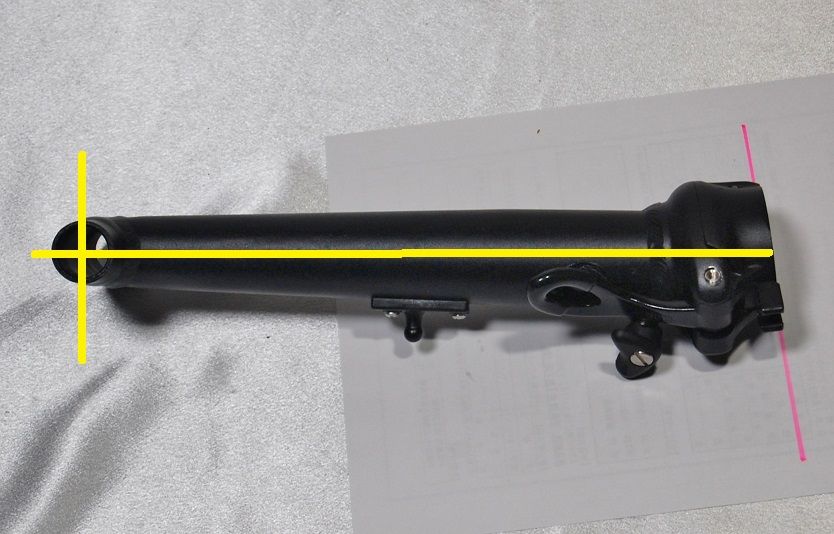 訳アリ ダホン[DAHON] 280mm 8度 T型ハンドルポスト 外折れ