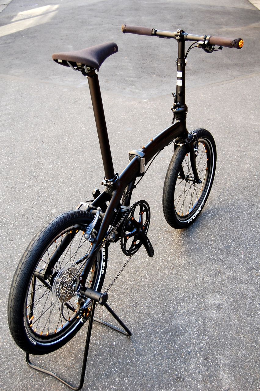 DAHON Mu P8 MATT BLACK LIMTED に BIG APPLE を 【橋輪Blog