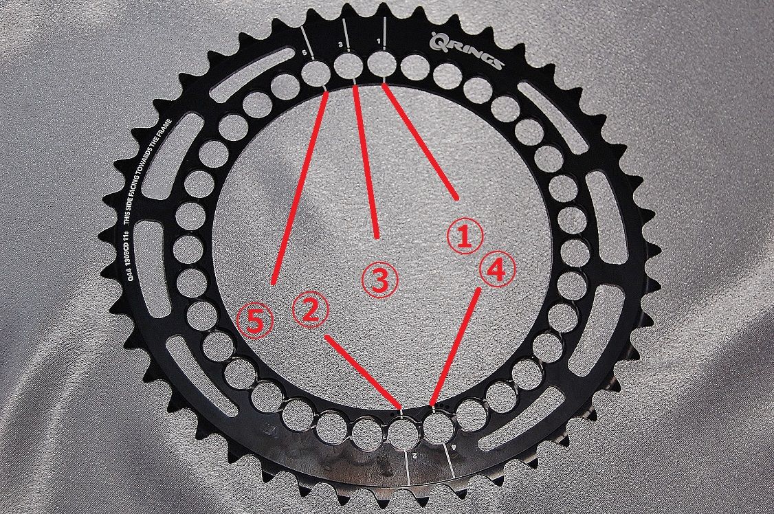 ROTOR Q-Rings 無数に開いたチェーンリングボルト穴を考える ROTOR Q-Rings 無数に開いたチェーンリングボルト穴を考える
