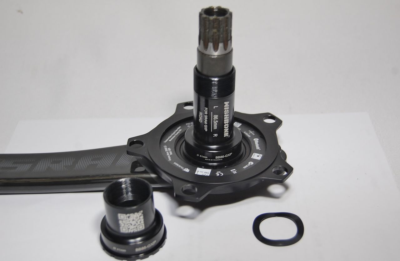 スラム SRAM レッド RED クランク 110BCD 165mm 50/34 GXP