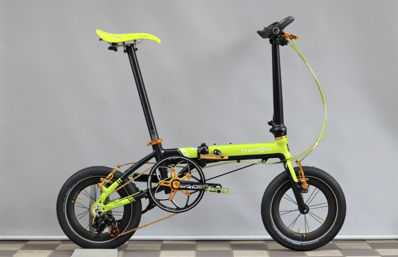 DAHON K3 ゴールドカスタムにカーボンホイール【橋輪Blog】 : 橋輪