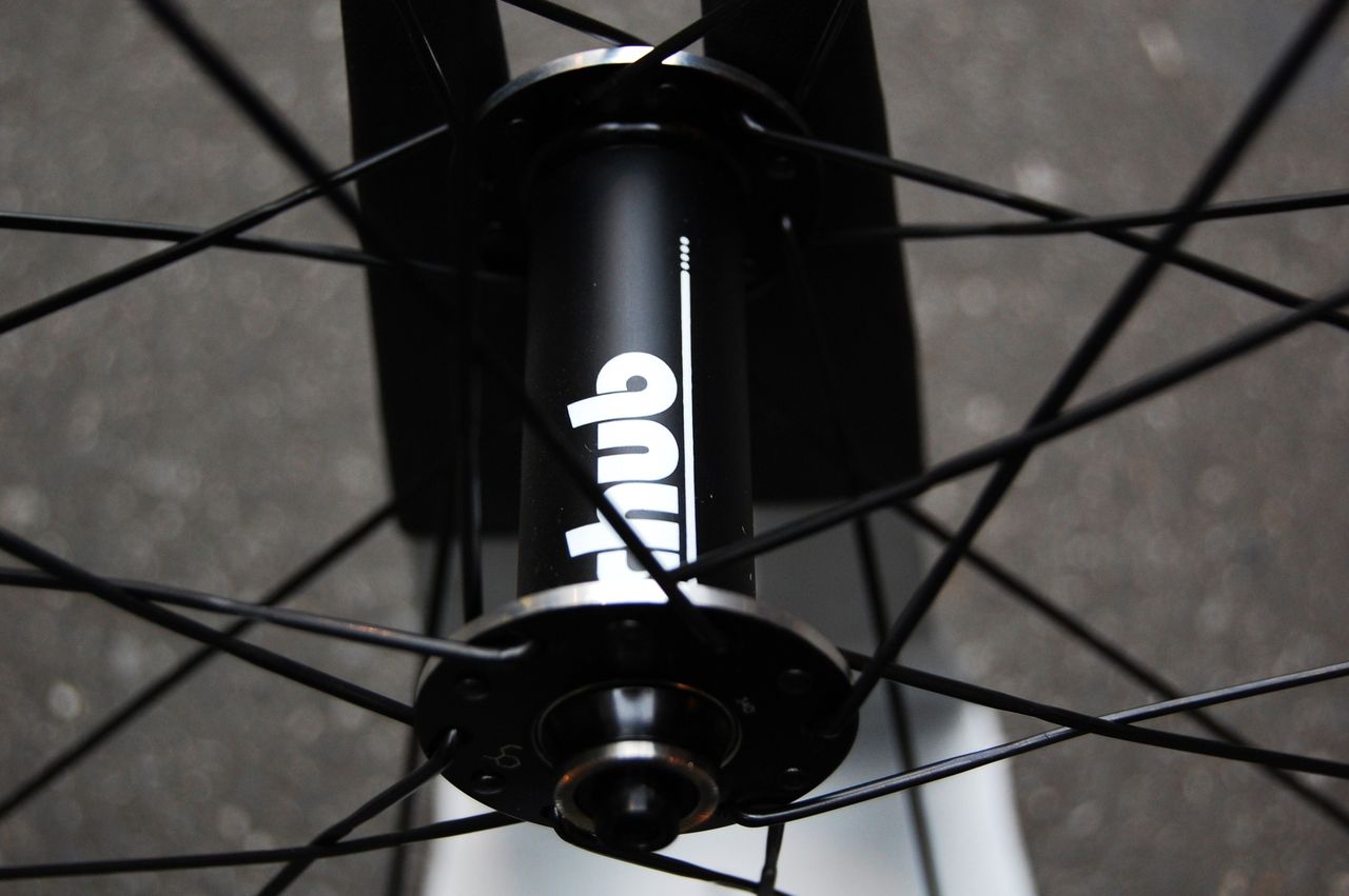 LEADER BIKESほぼ新車外し ピスト前ホイール セミディープリム
