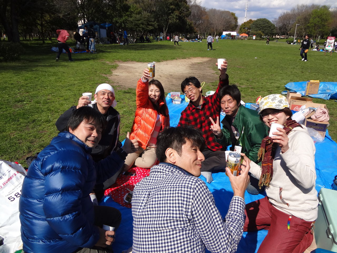 大泉緑地お花見bbq しんかな走ろうよ会