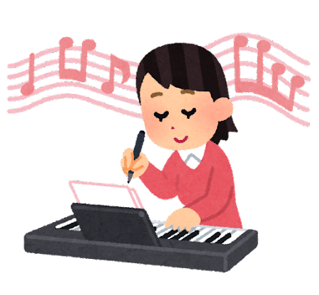 music_sakkyoku_piano_woman