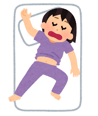 sleep_nezou_bad_onaka_woman