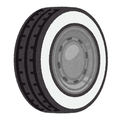 car_tire_white_ribbon