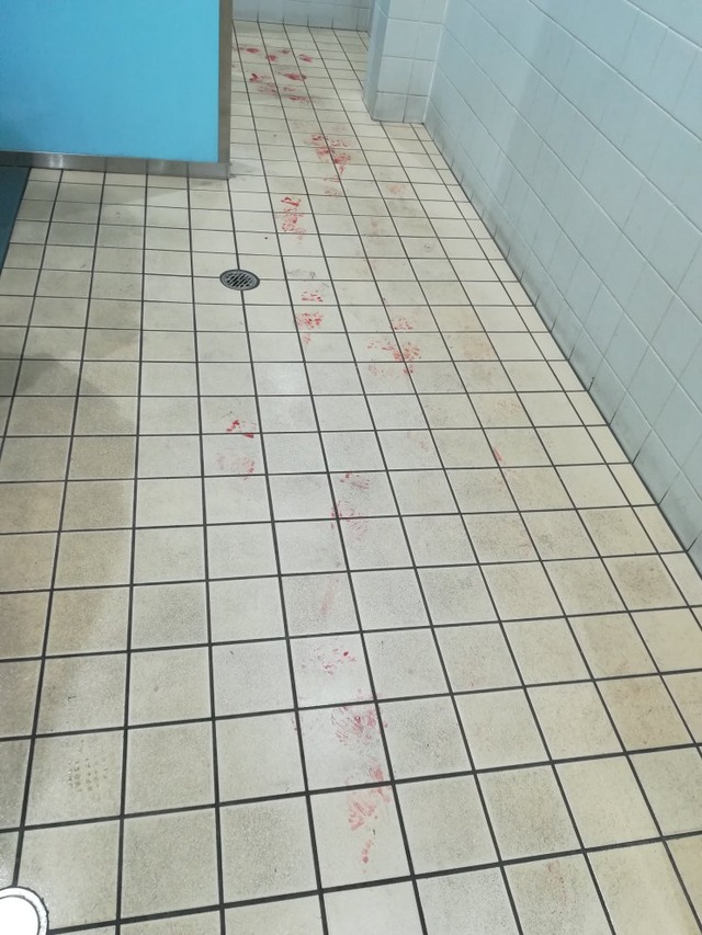【超閲覧注意】松戸駅のトイレに血の足跡が！！足跡を追って便器にたどりつくと･･･うわああああああああああ はちま起稿