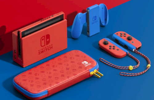 マリオモチーフのスイッチ新色『ニンテンドースイッチ マリオレッド×ブルー』2月12日に発売決定！！スーパーマリオ3Dワールドと同時発売