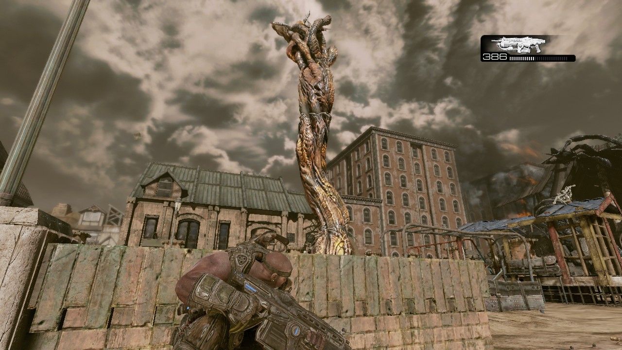 マーカスの過去やカーマイン 長兄 の活躍が圧倒的なスケールで描かれるシリーズ最終章 Gears Of War 3 キャンペーンモードのメディア体験会レポートをムービーと共にお届け はちまき違い マーカスの過去やカーマイン 長兄 の活躍が圧倒的なスケールで描かれるシリーズ最終章 Gears Of War 3 キャンペーンモードのメディア体験会レポートをムービーと共にお届け はちまき違い