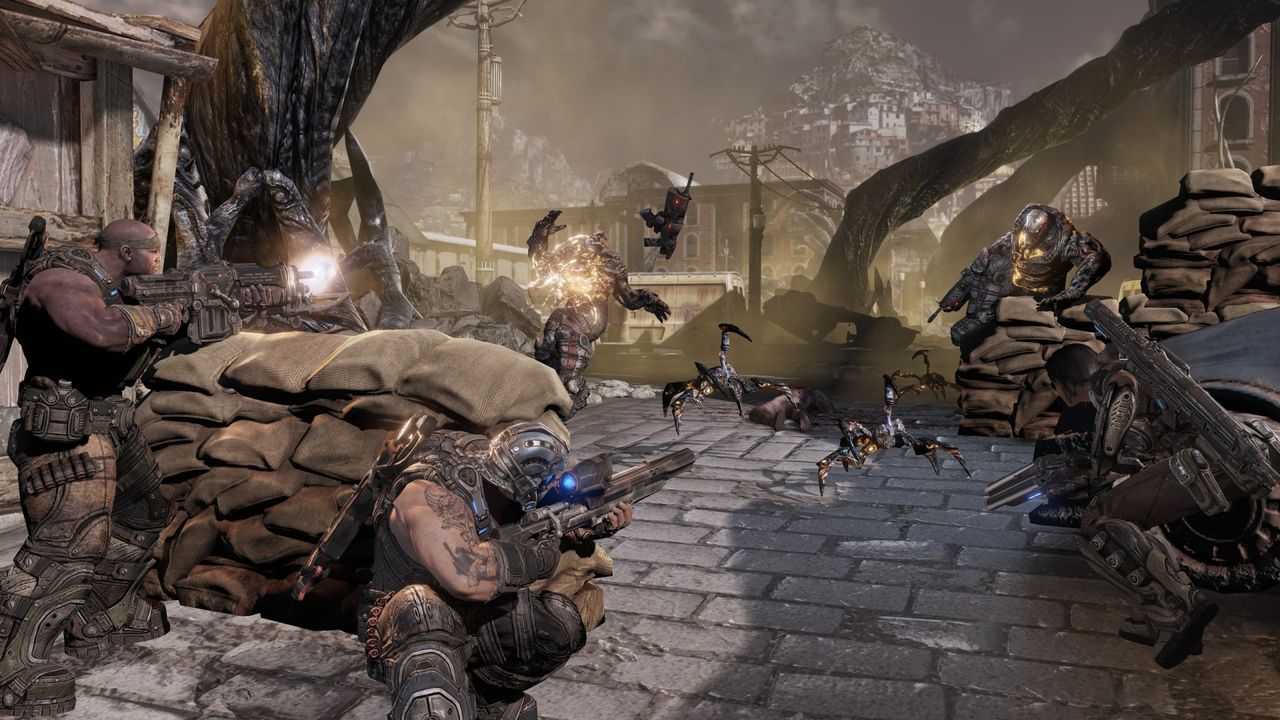 マーカスの過去やカーマイン 長兄 の活躍が圧倒的なスケールで描かれるシリーズ最終章 Gears Of War 3 キャンペーンモードのメディア体験会レポートをムービーと共にお届け はちまき違い マーカスの過去やカーマイン 長兄 の活躍が圧倒的なスケールで描かれるシリーズ最終章 Gears Of War 3 キャンペーンモードのメディア体験会レポートをムービーと共にお届け はちまき違い
