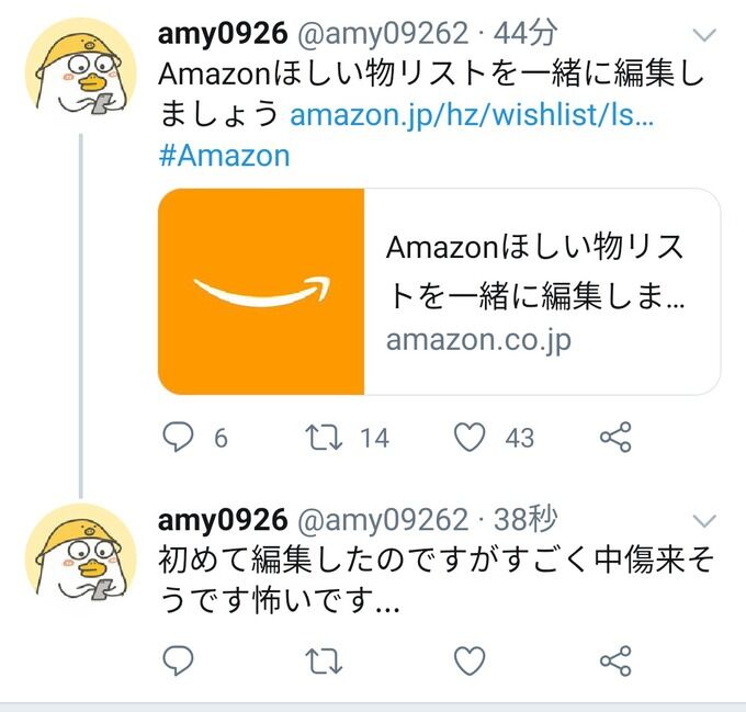 悲報 痴漢正義マンの嫁ツイッターでバズる 欲しいものリスト公開 モルモット速報