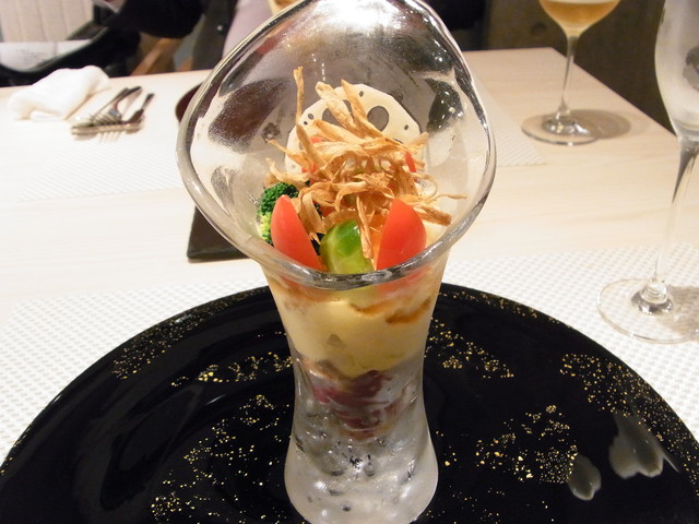 コスパ抜群のシェフおまかせコースは4 500円 名物野菜パフェは女子に人気です 女子会やデートに是非 レストラン 間 恵比寿 恵比寿 銀座大好き 新米フードアナリスト ハツのブログ