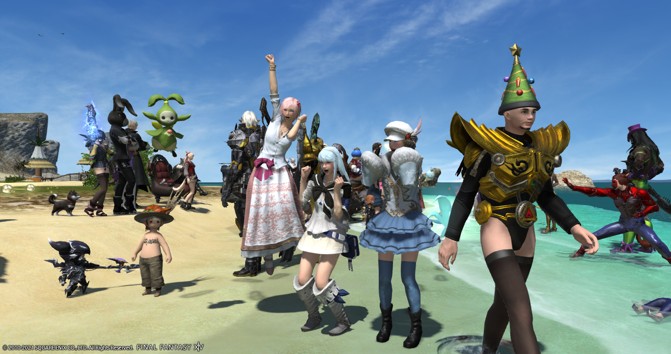 コスタでファッションコンテスト うん 個性的です Ff14フリートライアルでも楽しいもん