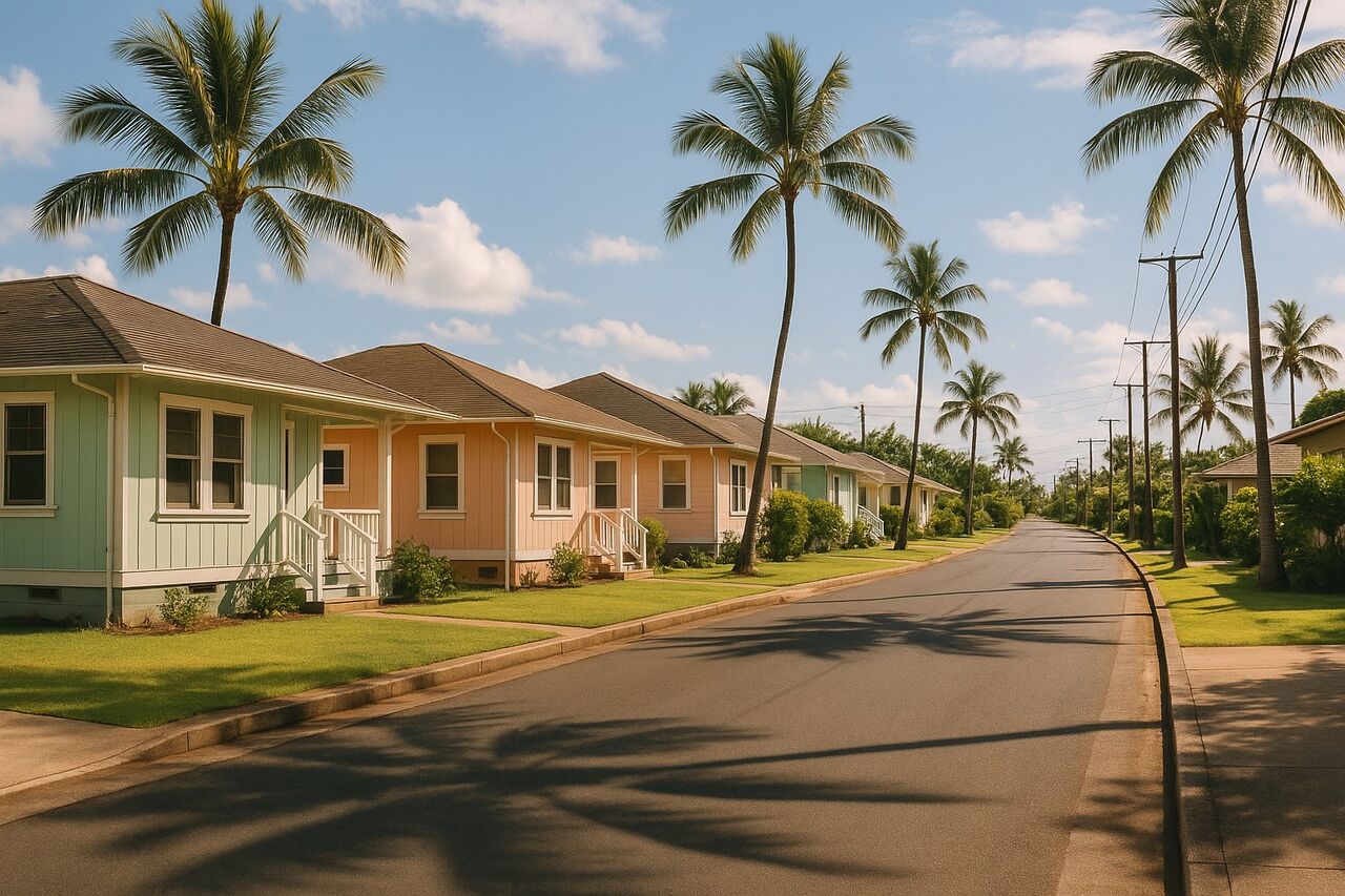 オアフ島の住宅街のイメージ