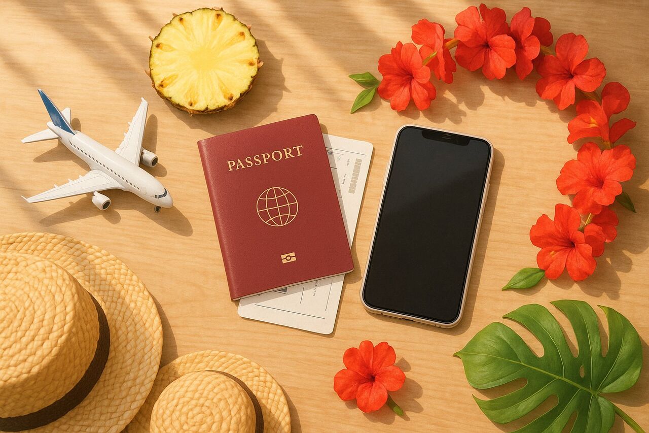 ハワイ旅行の準備イメージ