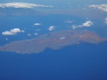 オアフ島への機内景色3