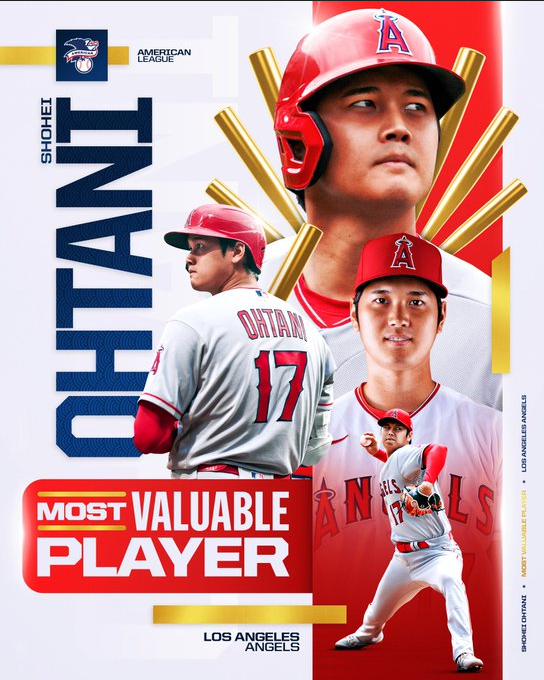 大谷翔平、史上初2度目の「満票MVP」ｷﾀ━━━━(ﾟ∀ﾟ)━━━━!!