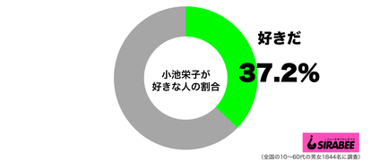 小池栄子が好きグラフ