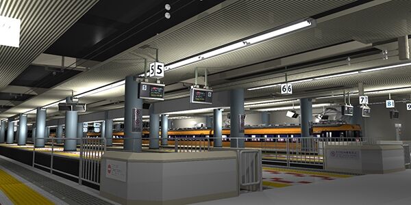 真夜中の近鉄特急120系 スナックカーのイラスト 鉄分ばり３ 電車の3dcg部 旧 癒しの鉄道模型