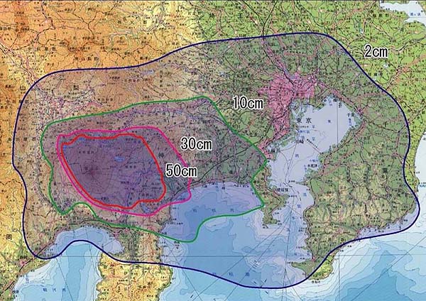 政府が富士山の噴火時において、首都圏の火山灰の海洋投棄を容認する方針を発表