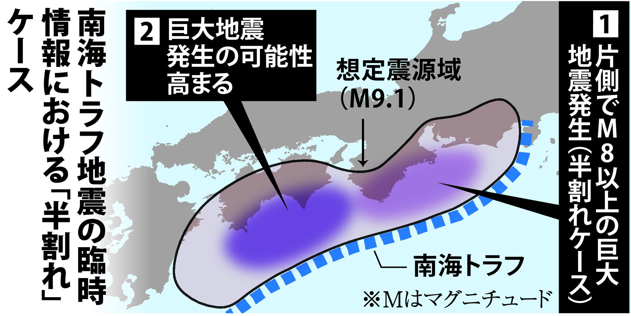「気象庁の南海トラフ注意報、15日午後5時で終了」