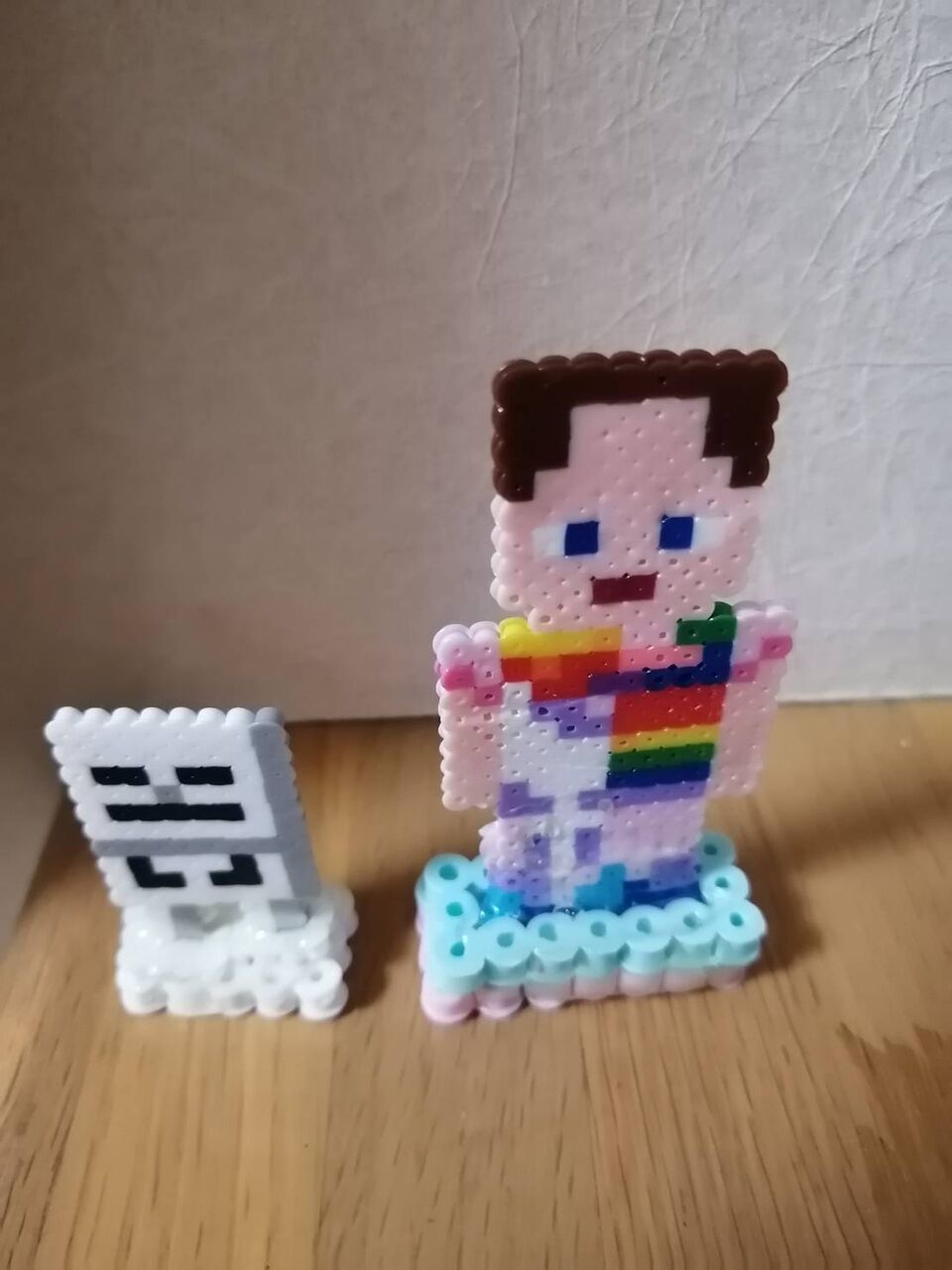 アイロンビーズでマイクラマスコット 手作り玩具と子育て色々