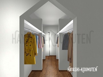 19062403霧島市林工務店三角おうちモチーフ下がり壁