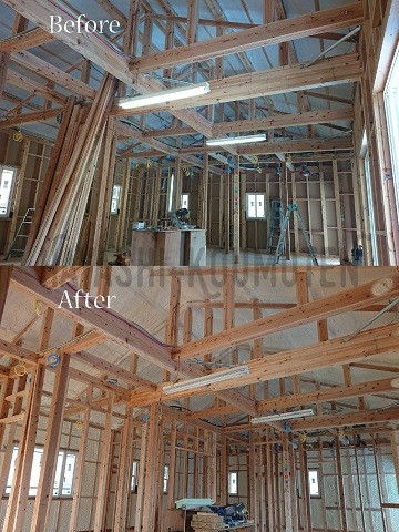 19052701s霧島市林工務店発泡ウレタン断熱材吹付