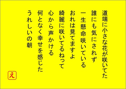 道端に花が・・・・