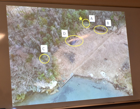 ②　ウシガエル生育状況調査域