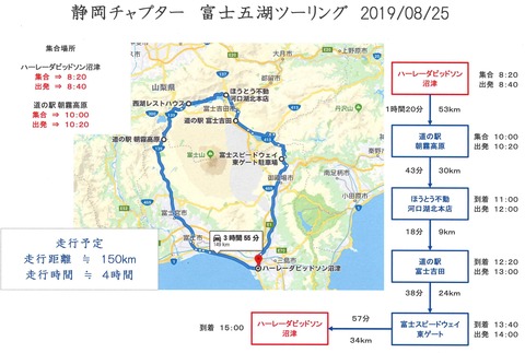 富士五湖ツーリング-2019