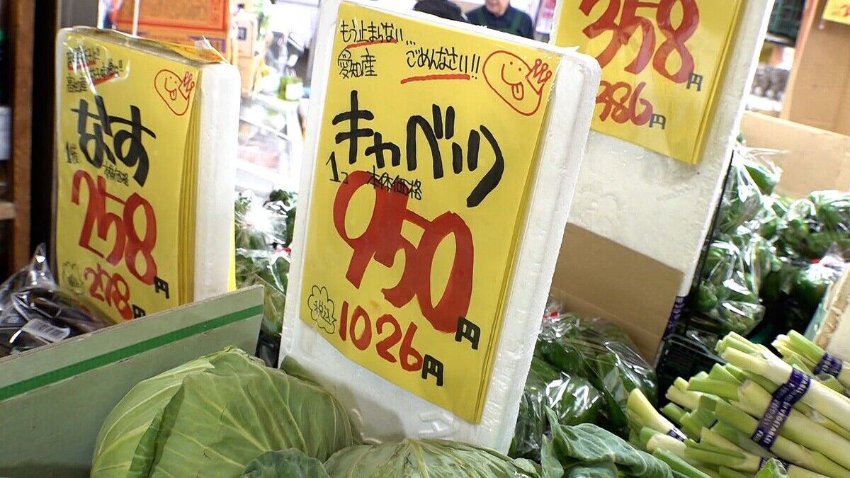【物価】キャベツ1玉１０００円に　価格高騰で飲食店は対応に追われる