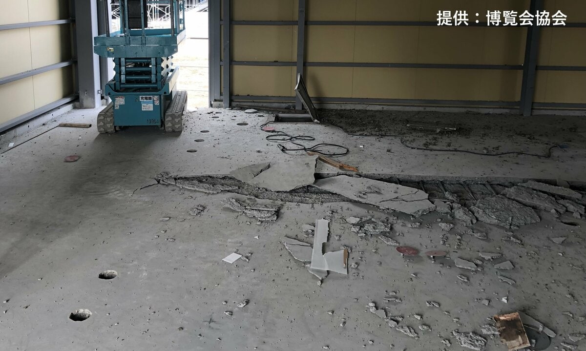 【事故】大阪・万博建設会場で『可燃性ガス』が引火しトイレの床が破損の爆発事故