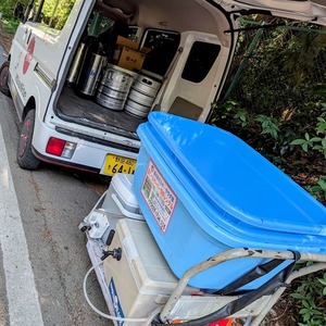 大規模BBQの準備