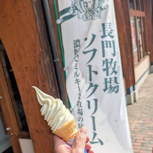 道の駅和田宿でソフトクリーム