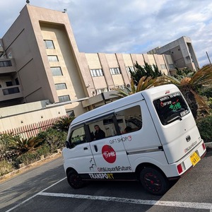 スズキエブリィ、犬吠埼観光ホテルに到着