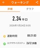 朝の徒歩通勤20260124の記録