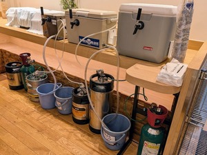 ホテルで生ビールサーバー