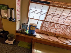 奥日光の水か麦茶で水分補給