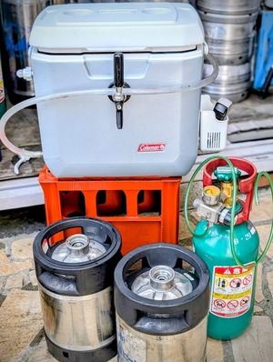 コールマン生ビールサーバー初仕事