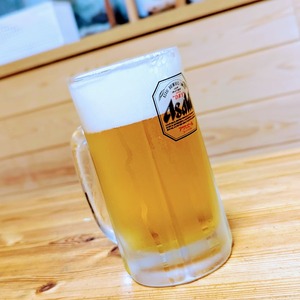 旬のお野菜に旬の生ビール