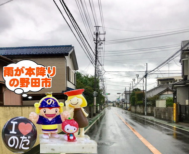 本降りな野田市