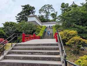 小田原城本丸に上がる階段