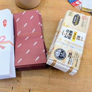 大量なビール券も出荷完了