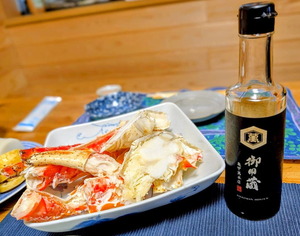 御用蔵しょう油でお正月のカニ三昧