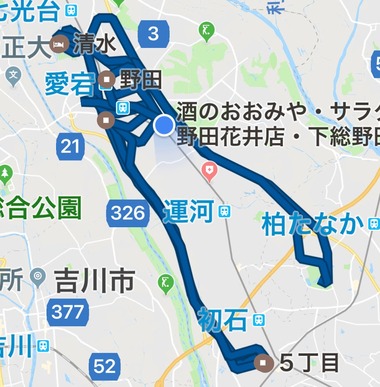 ナマビールサーバーツアーの経路