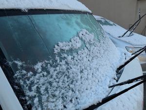 2026年初雪のエブリィ