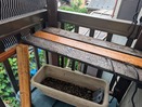 バルコニーの棚・完成間近